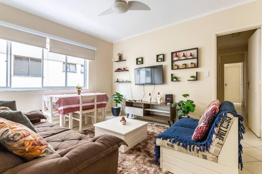 Apartamento Encantador No Guaruja, Praia Da Enseada - Apenas 600M Da Praia ! Eksteriør bilde